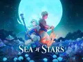 Dos héroes, un bastón y una espada llameante, bajo una luna gigante. ¡Una guía para Sea of Stars!