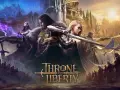 Guerreros luchan por el **trono y la libertad** en un mundo de fantasía épica, con castillos y magia.